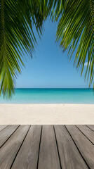 Beach Vacation Background Illustration