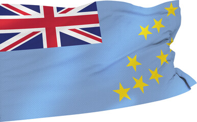 Flag of Tuvalu with Union Jack