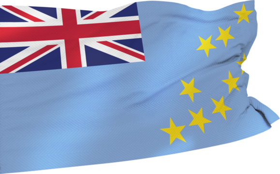 Flag of Tuvalu with Union Jack