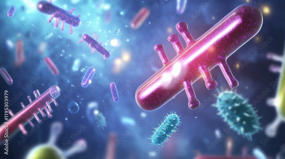 Poster visualization of antibodies targeting and neutralizing various pathogens in a dynamic biological env