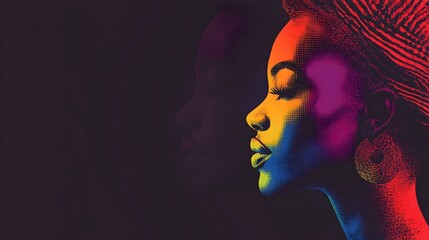 Captivating Portrait of a Glamorous Woman in Dramatic Lighting