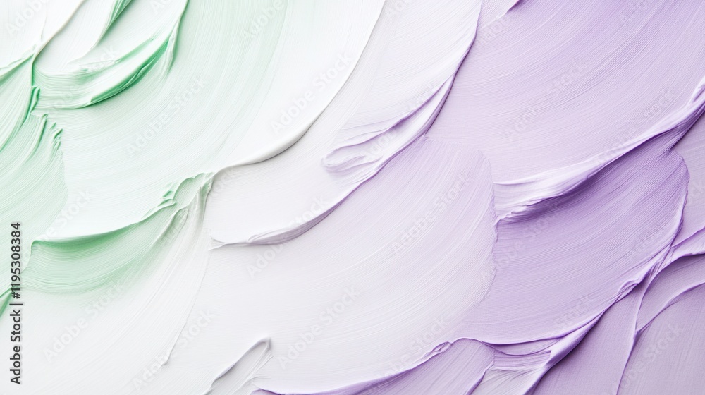 Poster Abstract white composition featuring subtle pencil details in soft hues and textured layers of color