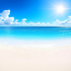 Obraz premium Sunny Beach Background Illustration