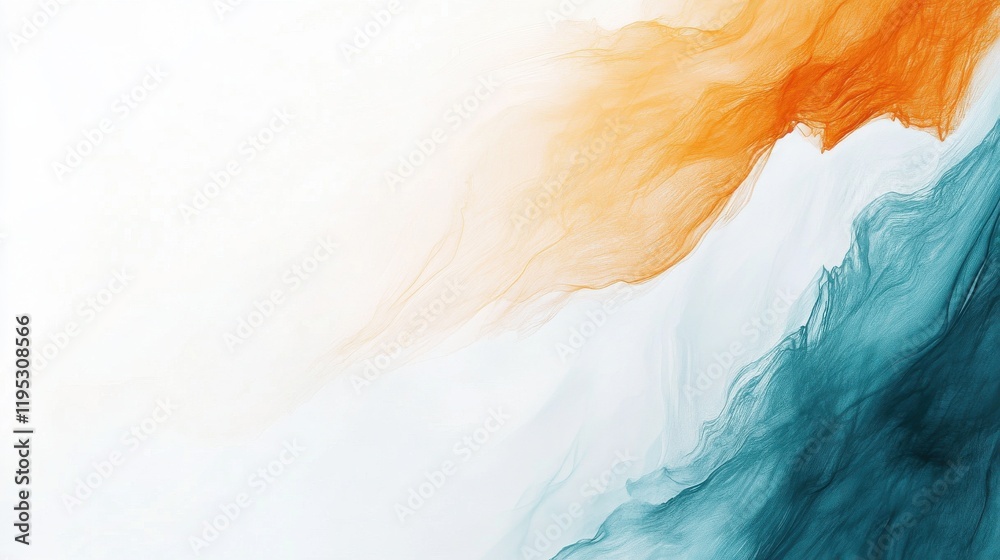 Poster abstract composition featuring a single pencil on a clean white background suggesting creativity and