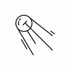 space rocket icon vector sign