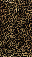 leopard, fluffy background, dark spots, wild animal skin texture, modern design