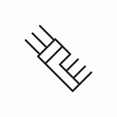 hair brush icon vector sign