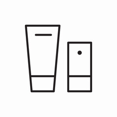 beauty cream tube icon vector sign