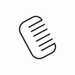 hair comb icon vector sign