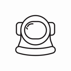 astronaut helmet icon vector sign