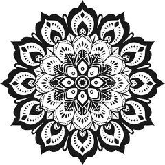 Vector floral mandala. Geometric ornamental mandalas.