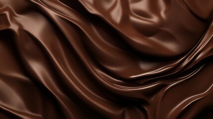 Fototapeta premium Rich textured fabric resembling deep chocolate waves creates an inviting atmosphere for any design project