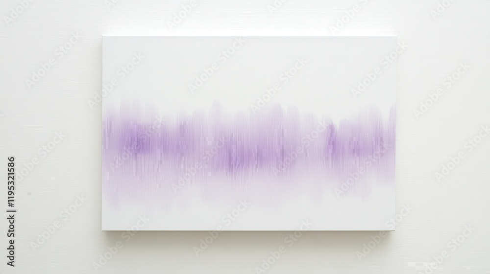 Aufkleber minimalist white canvas featuring a solitary pencil set against a simple backdrop in a serene and ar