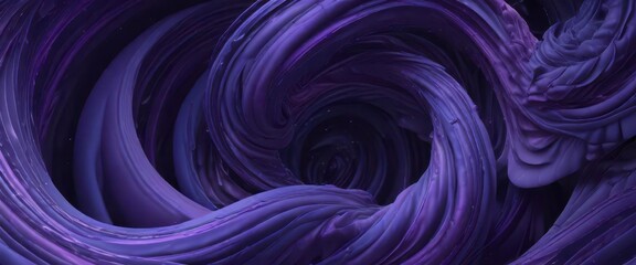 Obraz premium Swirling geometric patterns in shades of indigo and violet, electric, swirl, indigo