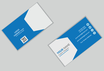 Modern Business Card Layout With Mockup