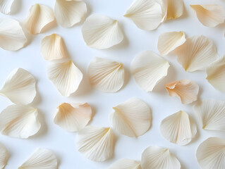 Cream Flower Petals Background Illustration