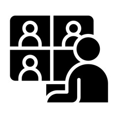 Online meeting icon