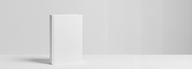 Book mockup with clean white background