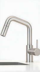 Sleek Modern Kitchen Faucet 3D Render