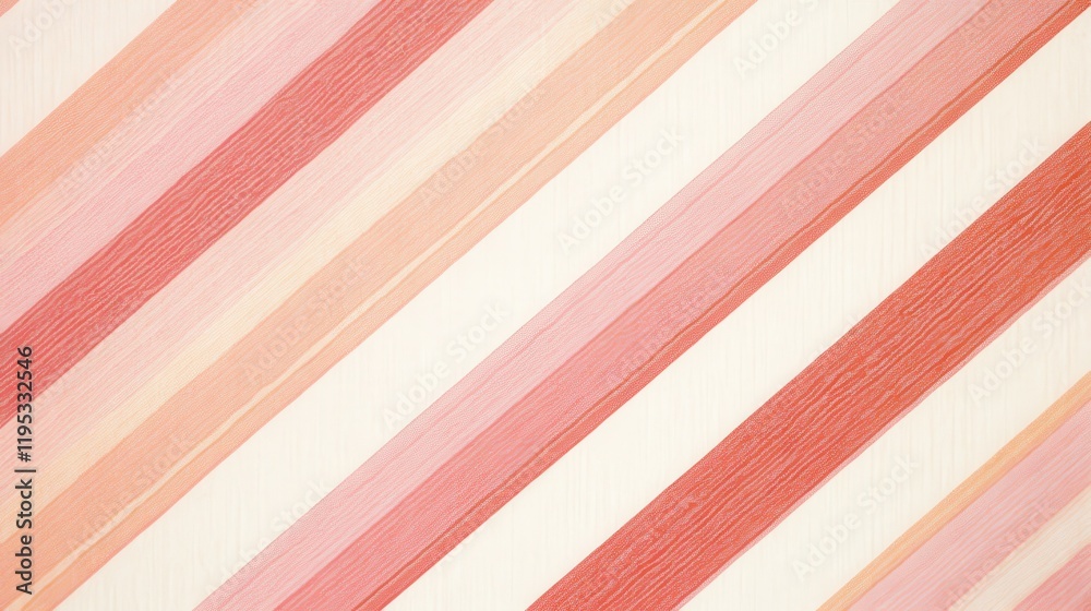 Poster lively diagonal striped pattern showcasing soft hues and vibrant colors perfect for home decor or ar