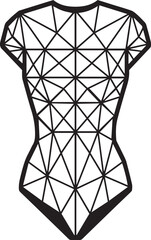 bodysuits Silhouette vector illustration 