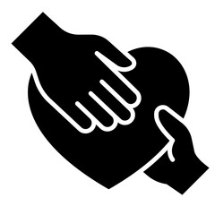 Giving love icon