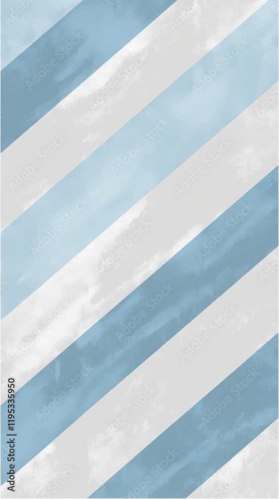 Poster calming diagonal striped pattern in gentle sky blue hues creating a serene atmosphere for relaxation