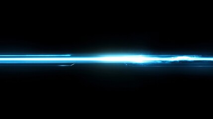 Hypnotic Blue Light Trails - Futuristic Technology Design