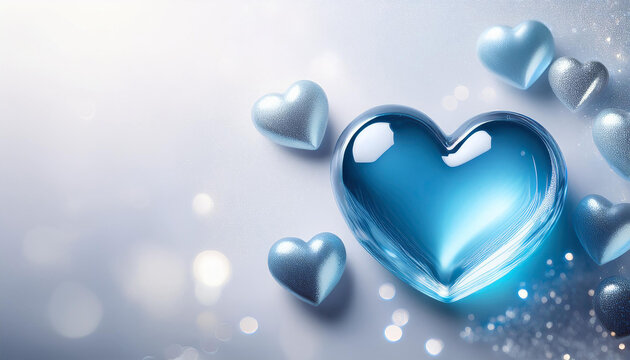 Transparent heart background