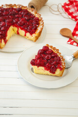 Fresh and delicious pies with filling