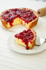 Fresh and delicious pies with filling