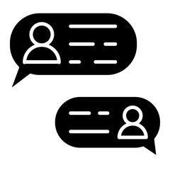 Online communication icon