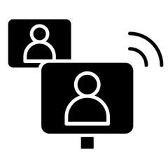 Online meeting icon