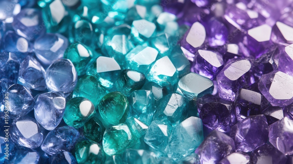 Poster gradient wave layers showcase emerald green sapphire and amethyst gemstones in stunning display of c