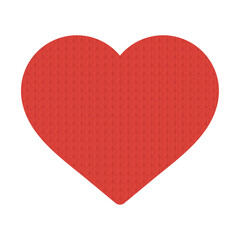 毛糸の編み目の模様の赤いハート型のあしらい - ホリデーやバレンタインのイメージ背景素材