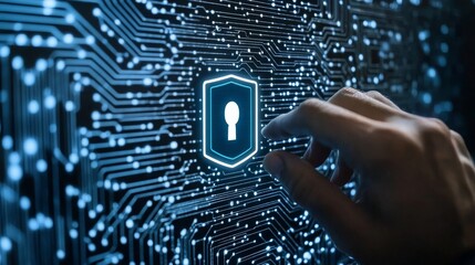 Digital Security Interface with Touchscreen and Circuit Board Design