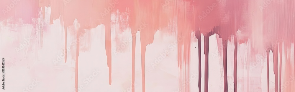 Poster abstract pencil strokes creating organic patterns with pink and white hues for a modern artistic aes