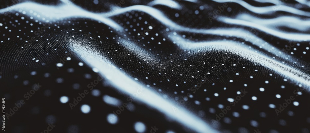 Aufkleber textured surface with flowing patterns and contrasting white dots creating an abstract design