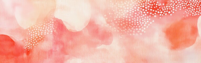 Fototapeta premium Soft pastel coral dots create an abstract background with gentle blending of hues and textures, enhancing the tranquil atmosphere of the composition