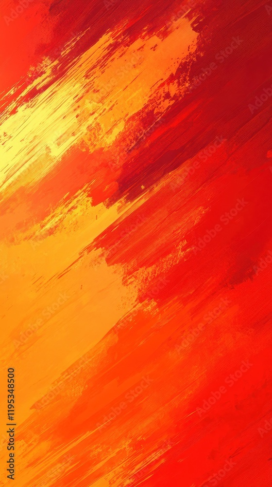 Aufkleber Vibrant crimson red textured background with warm golden hues creating a captivating abstract composition