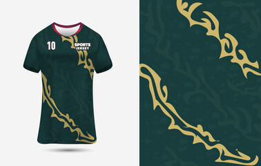 Sports jersey design for sublimation Printing. Customizable Jersey Design Background for Sublimation.