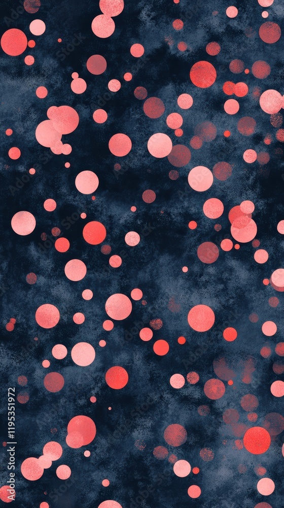 Aufkleber romantic bokeh pattern featuring soft pink hues on a dark background for a dreamy atmosphere