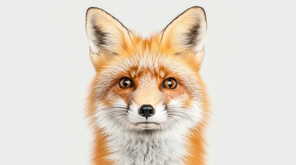 A detailed portrait of a fox, showcasing its vibrant orange fur and expressive eyes. Perfect for nature lovers and wildlife enthusiasts.