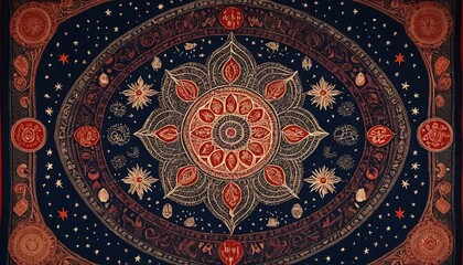 Celestial Mandala A Tapestry Of Cosmic Designs