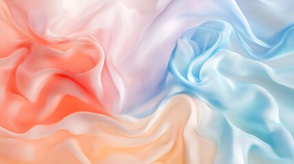 Obraz premium Delicate Ombre Silk Fabric Texture