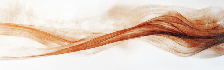 Fototapeta premium Abstract artwork featuring flowing lines of pencil strokes in warm hues blending seamlessly on a textured background