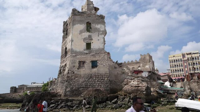 Abandoned lighthouse in Mogadishu