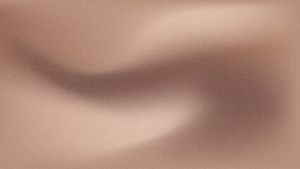 Mocha mousse grainy gradient background. Brown fluid motion abstract noise texture. Banner, header design