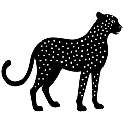 Cheetah silhouette