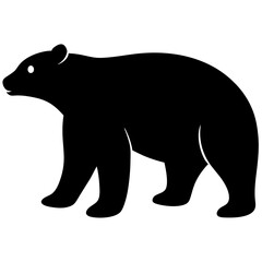 Grizzly Bear  silhouette